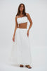 Zarela Maxi Skirt White