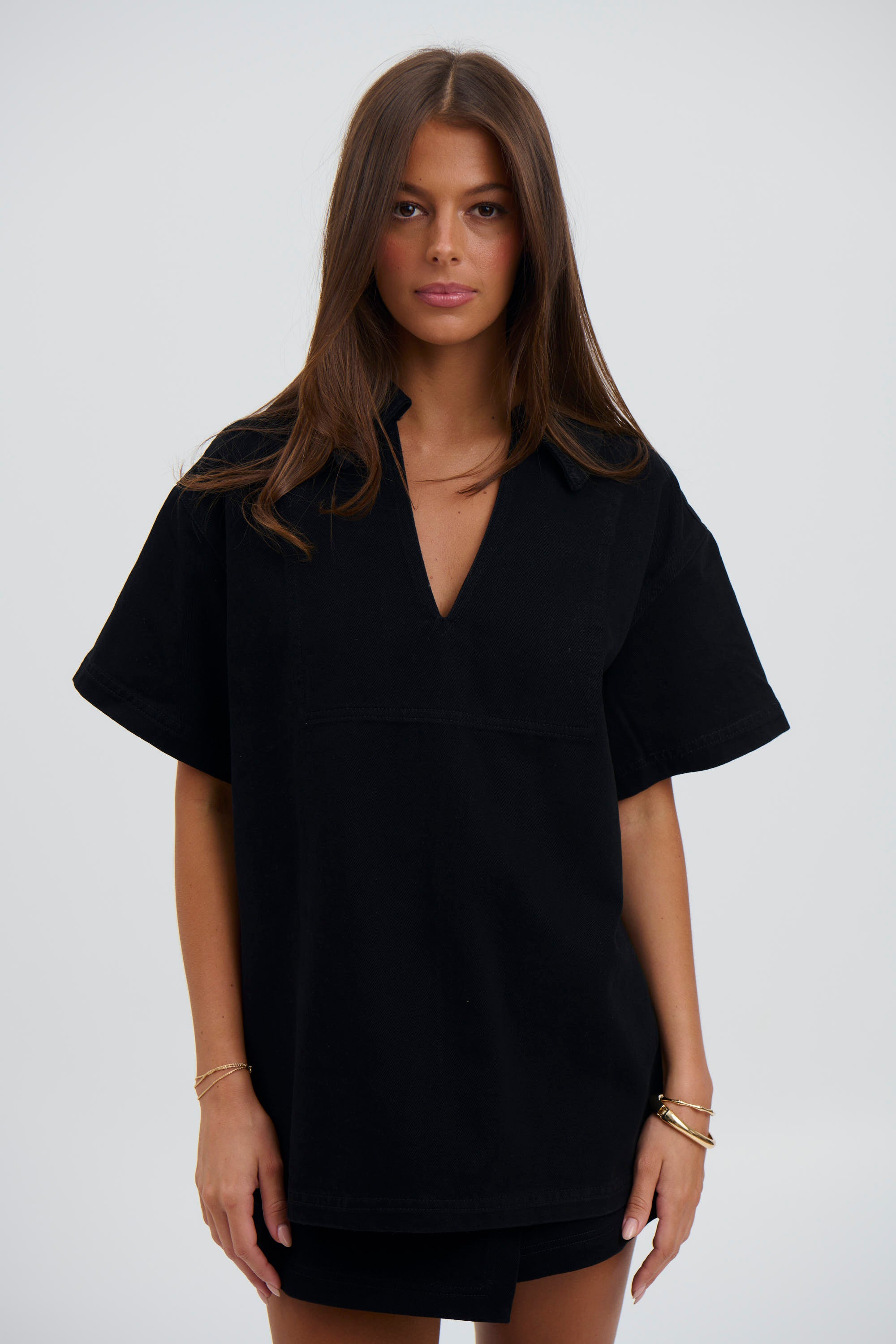 Rosemary Denim Shirt Washed Black