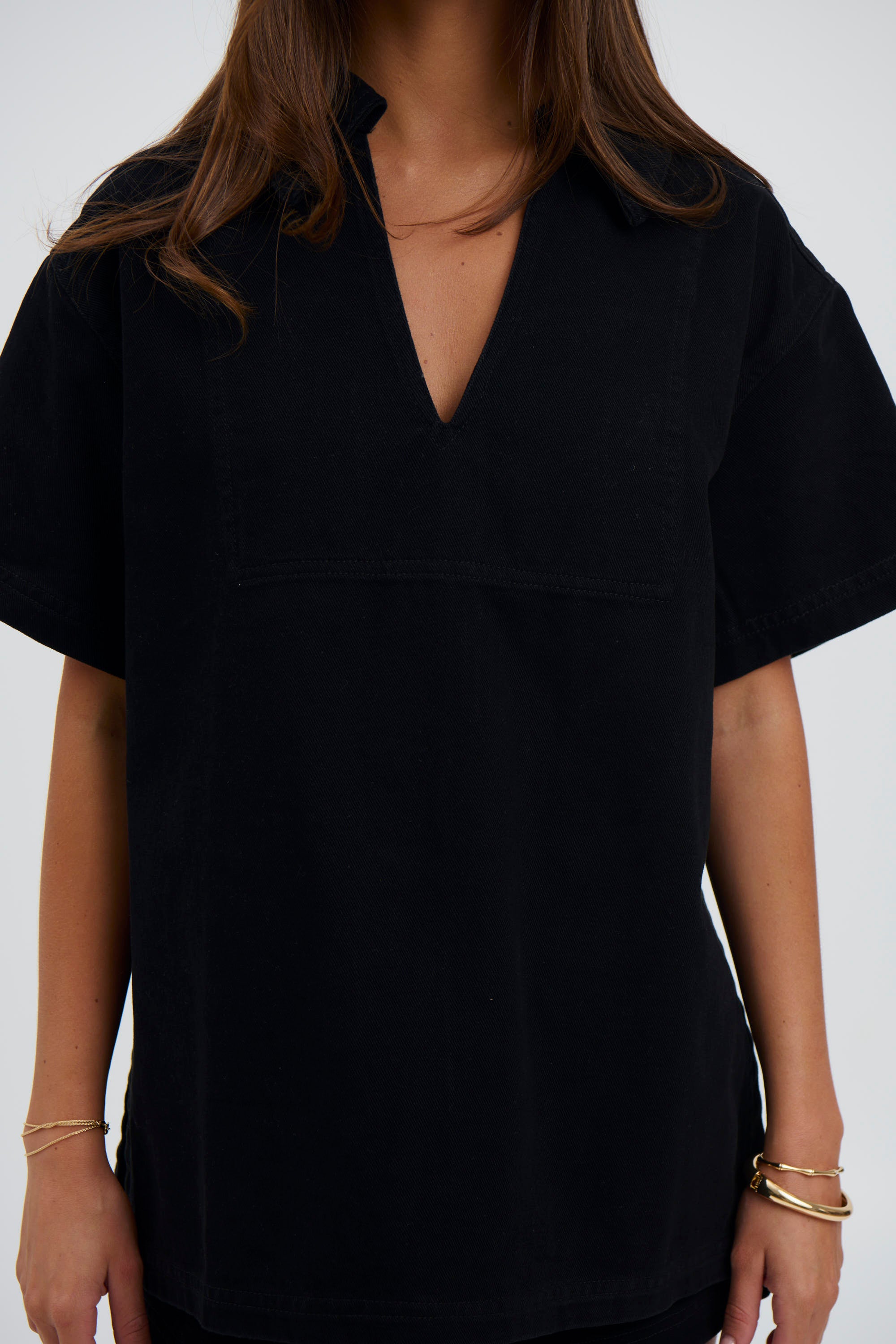 Rosemary Denim Shirt Washed Black