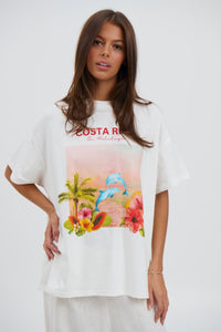 Costa Rica Top White