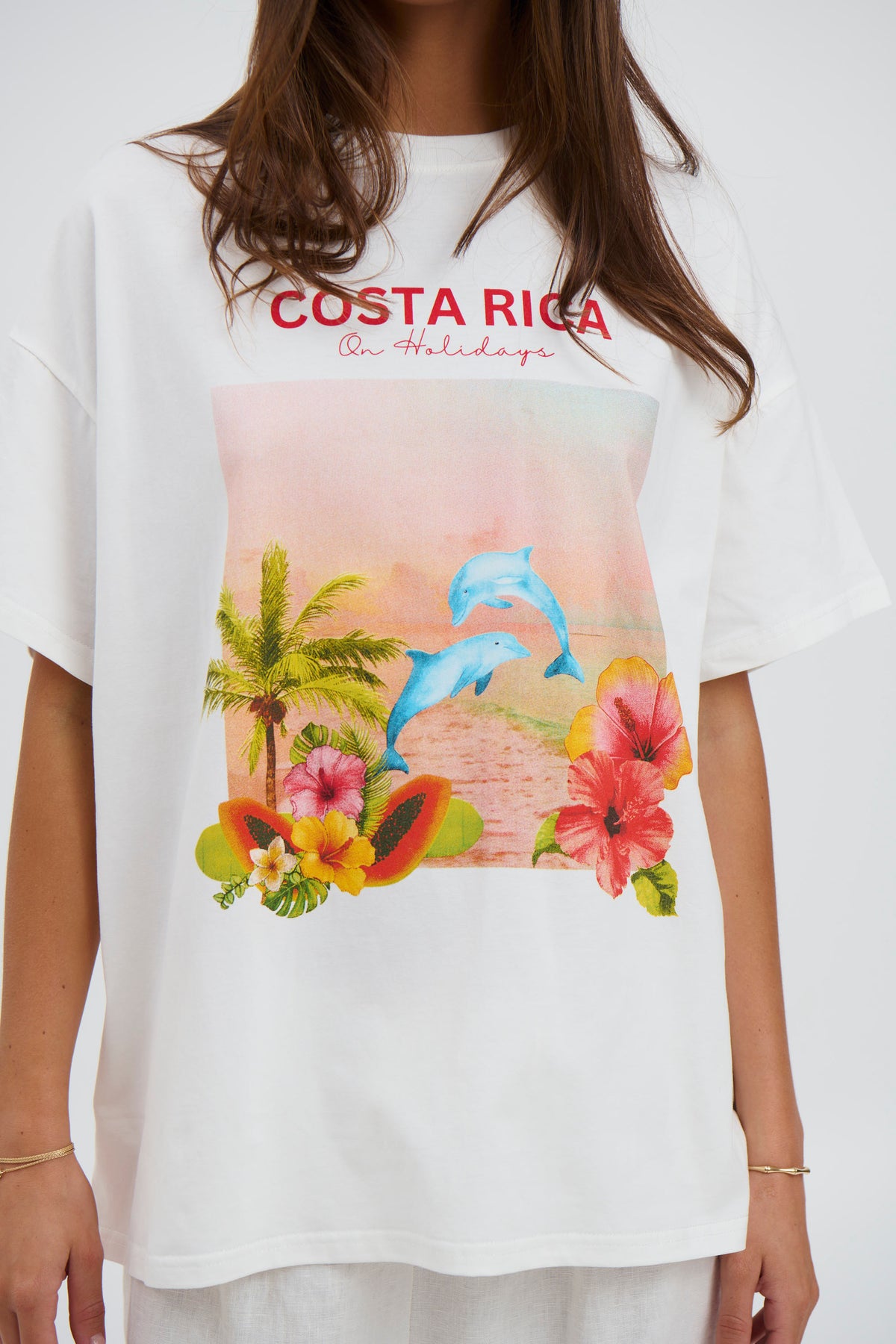 Costa Rica Top White