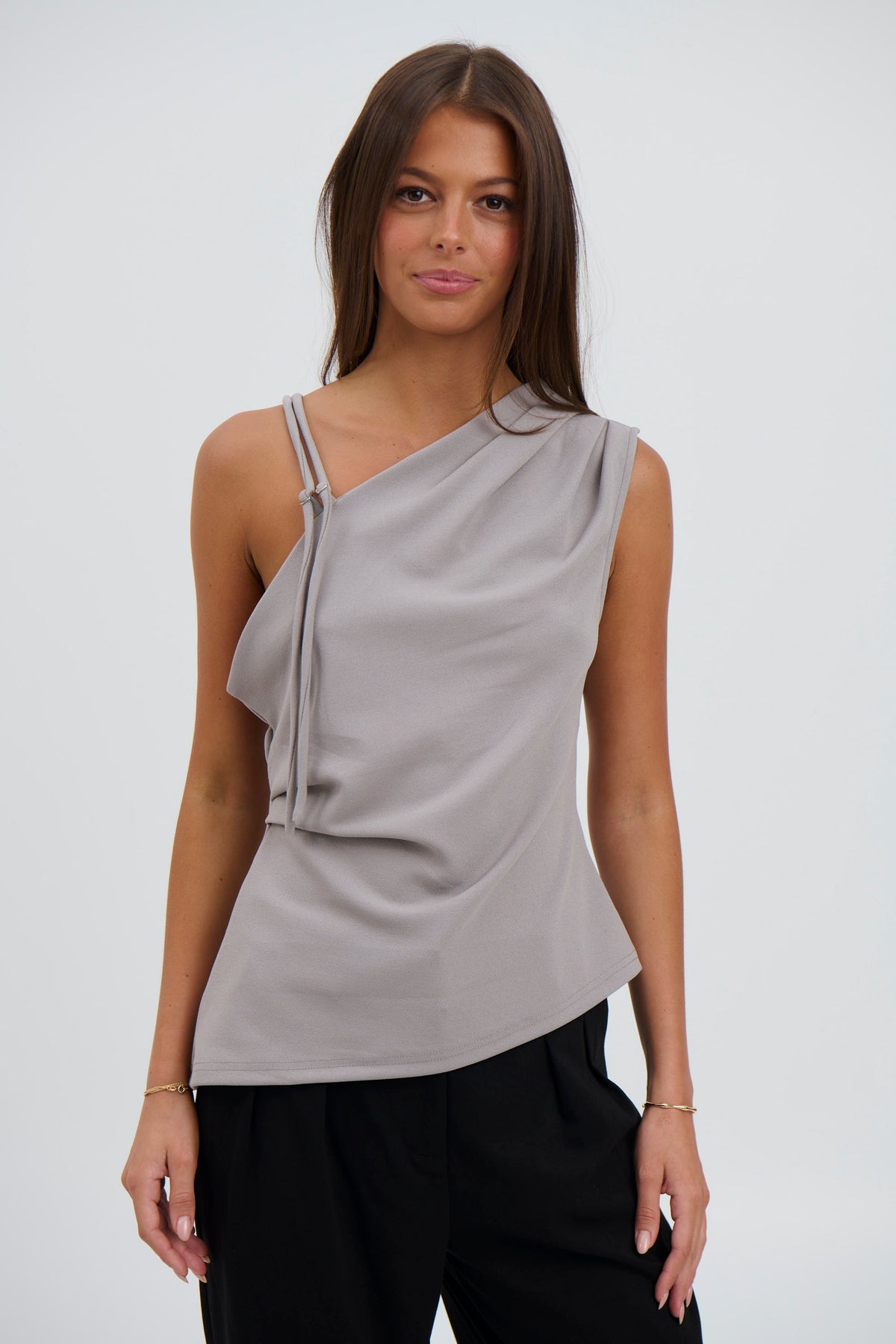 Pasha Top Grey