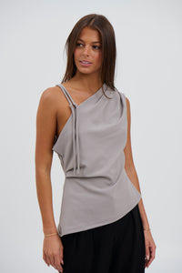 Pasha Top Grey