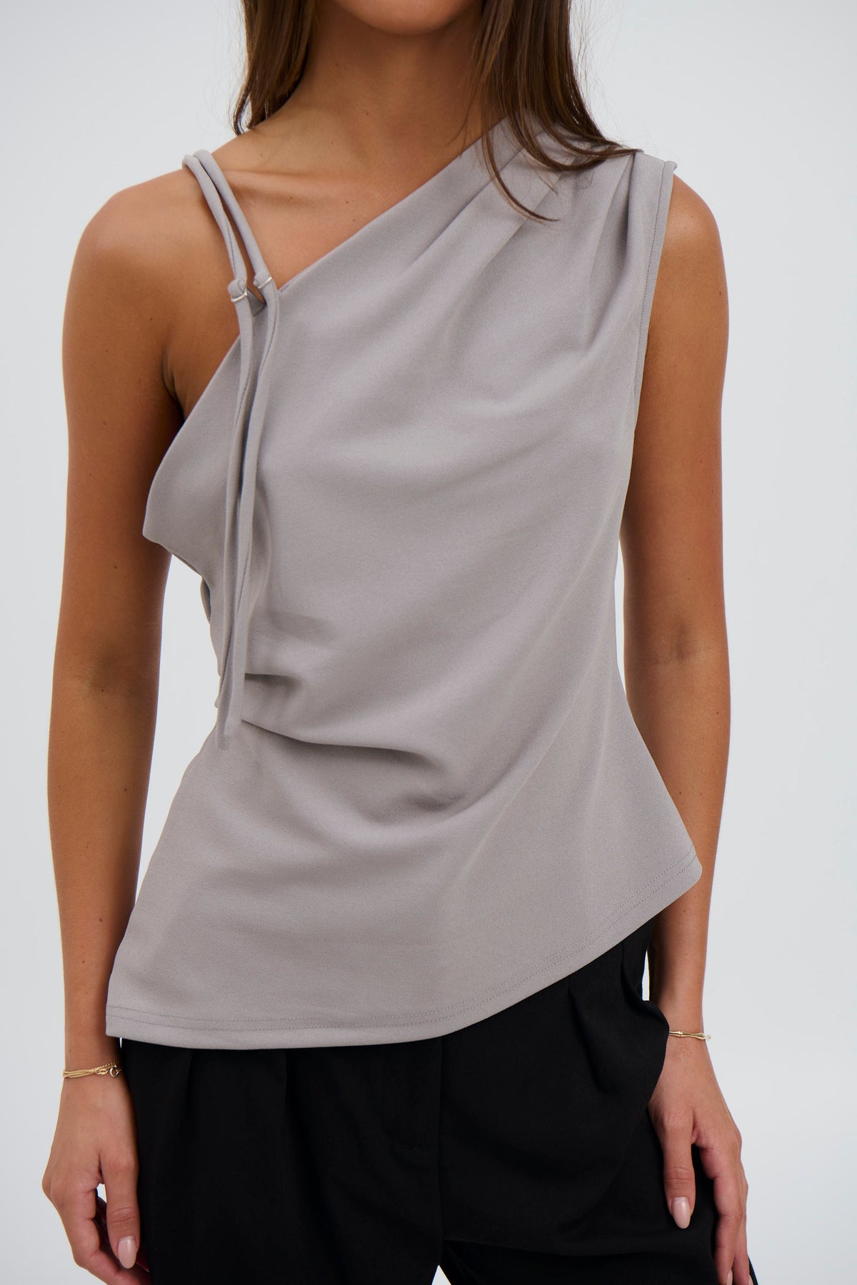 Pasha Top Grey