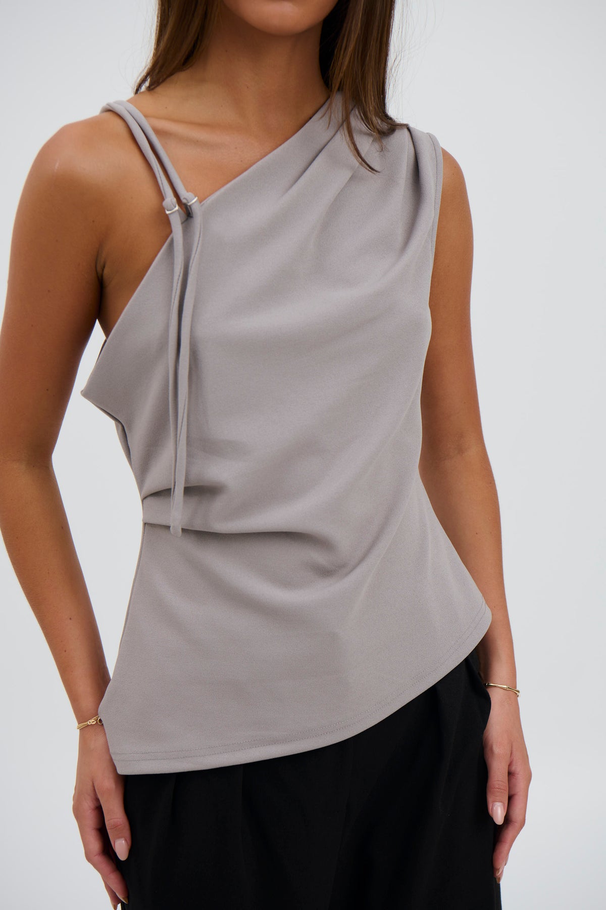 Pasha Top Grey