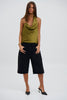 Hazel Halter Neck Top Khaki