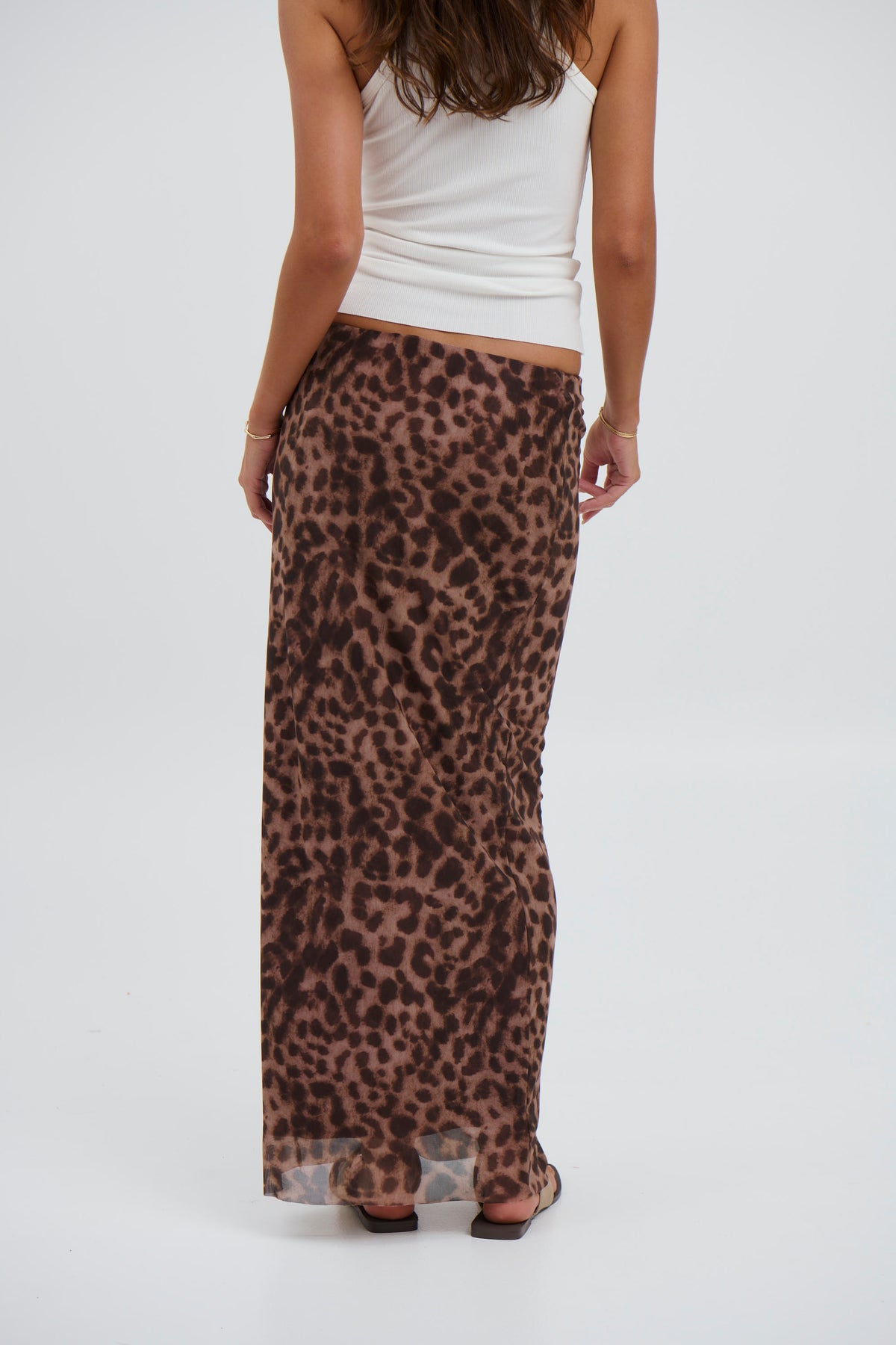 Louie Maxi Skirt Dark Leopard