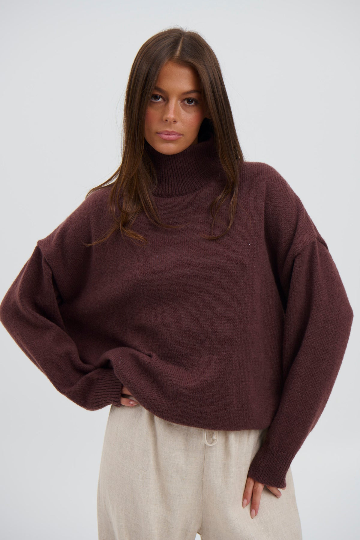 Lorena Knit Chocolate