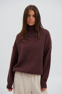 Lorena Knit Chocolate