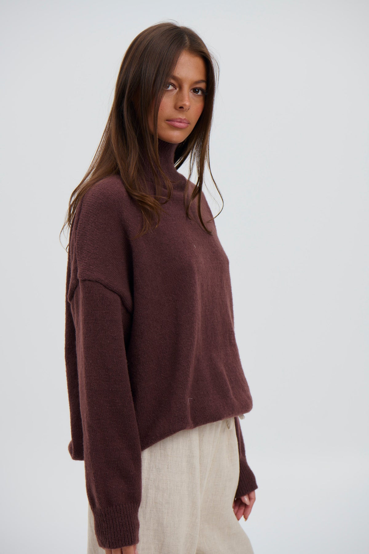 Lorena Knit Chocolate