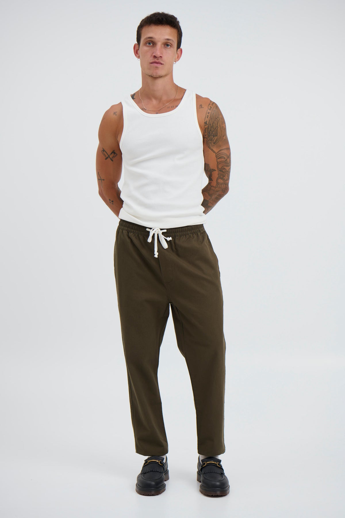 Drill Jogger Pant Olive