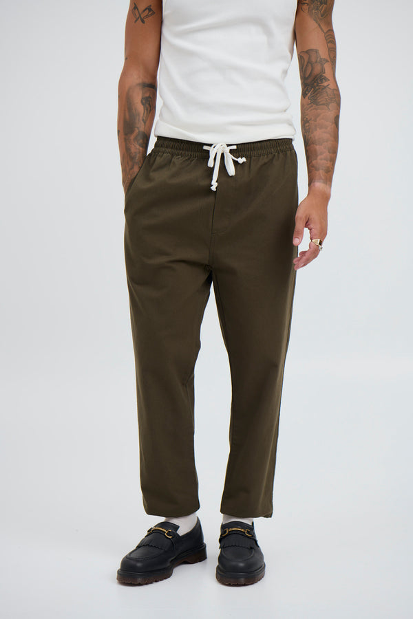 Drill Jogger Pant Olive