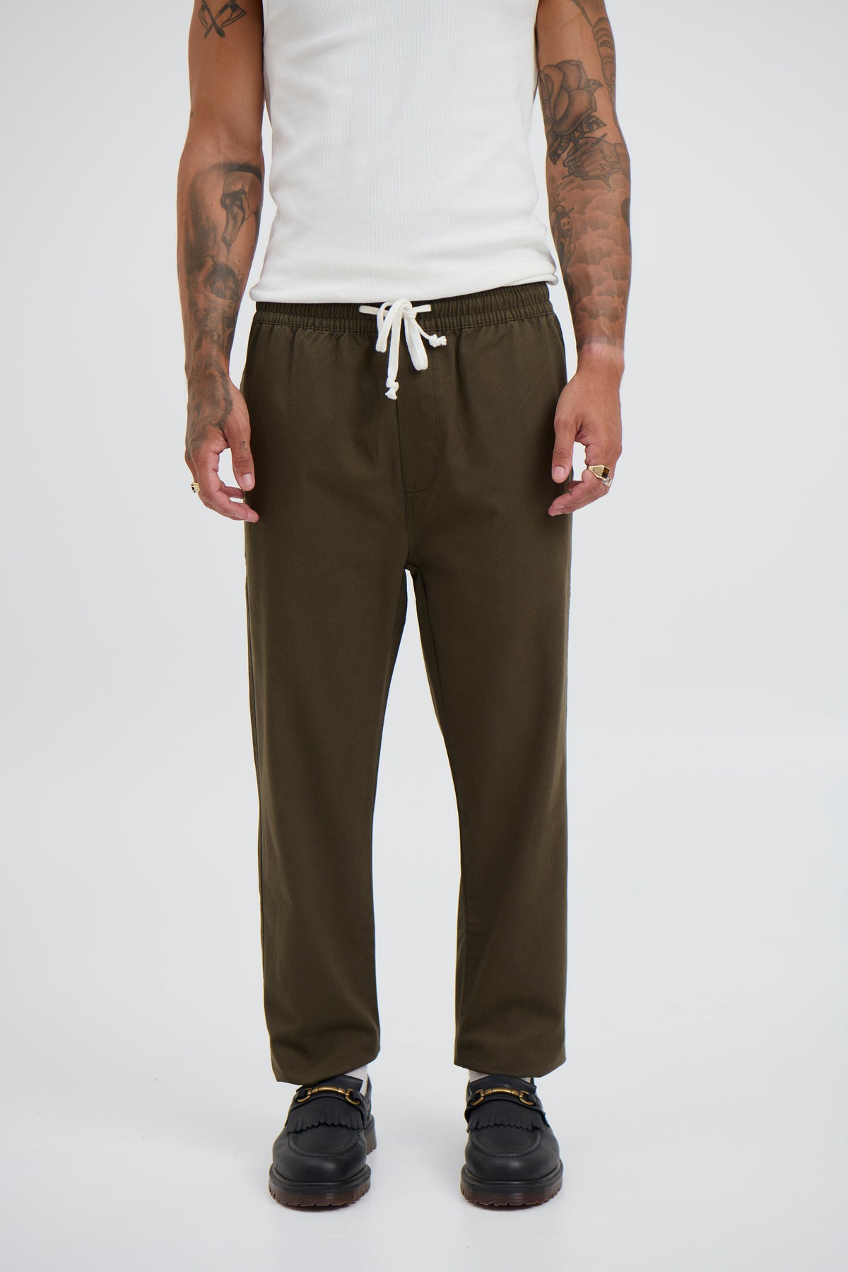 Drill Jogger Pant Olive