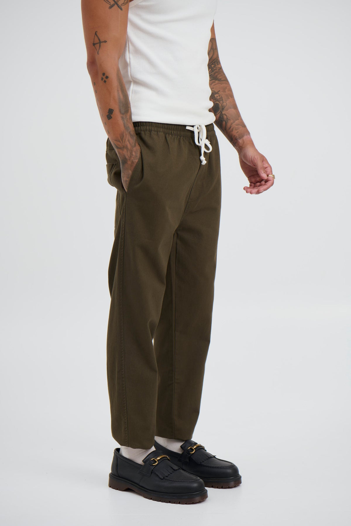 Drill Jogger Pant Olive