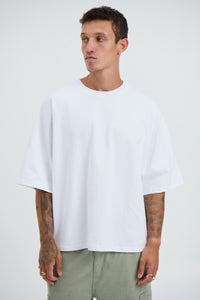 Raglan Crew Tee White