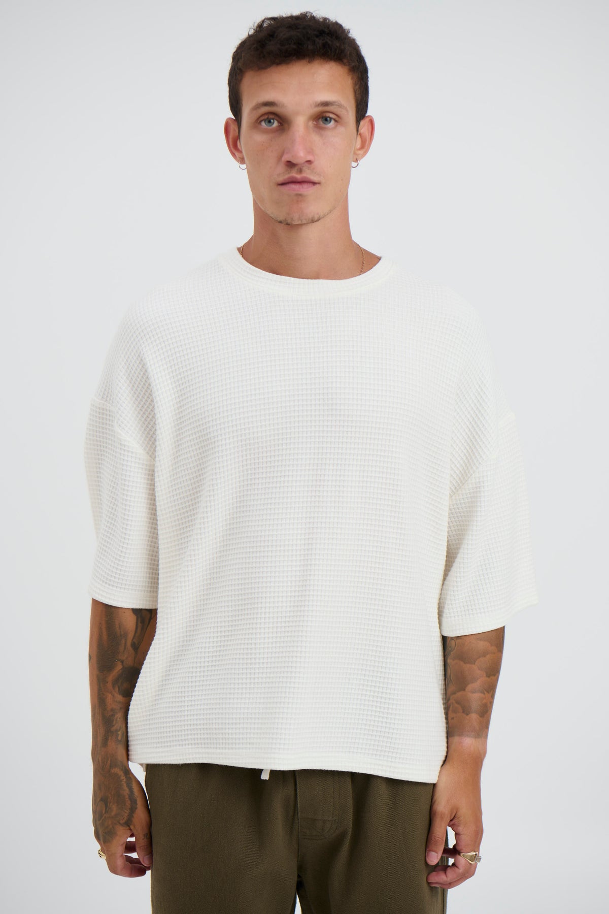 Lionel Waffle Tee White