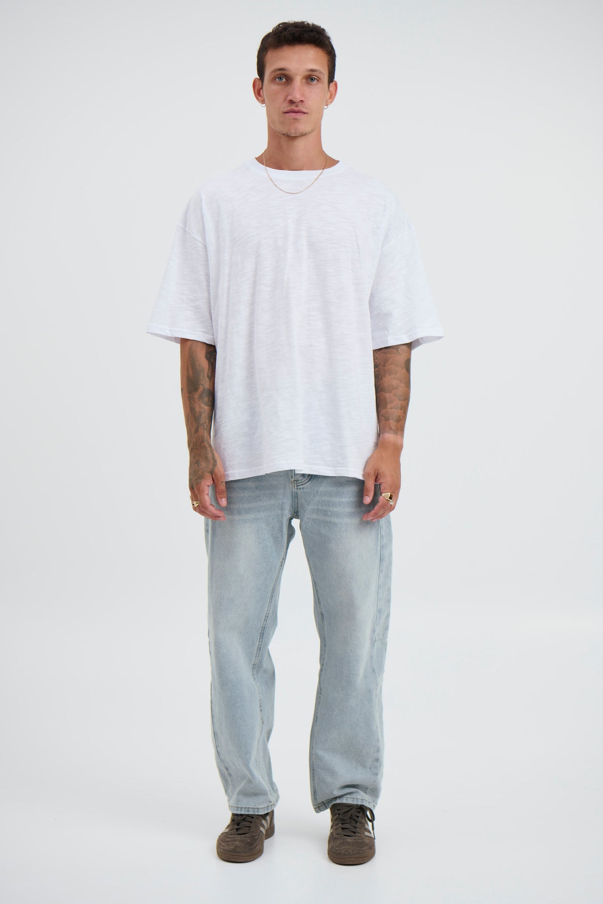 Nathan Crew Cotton Tee White