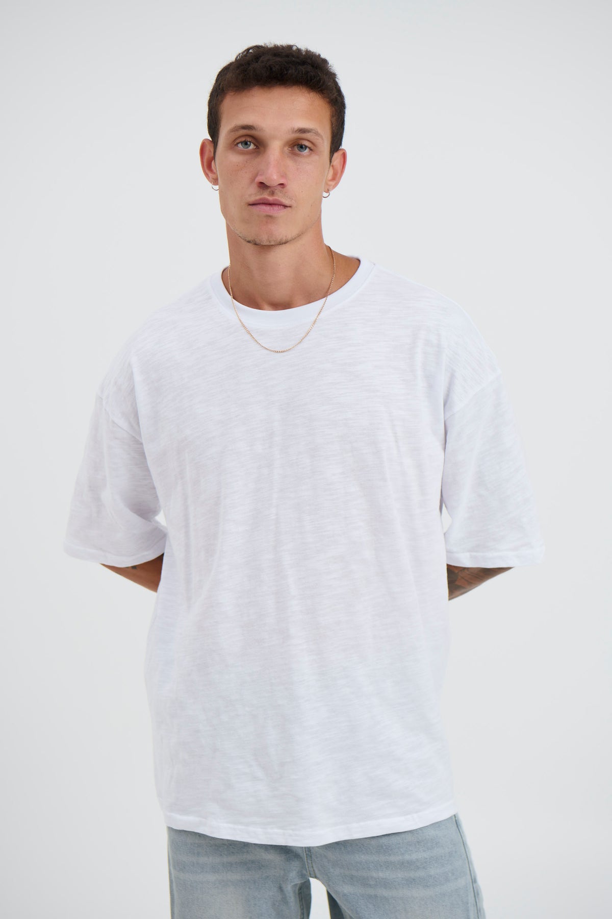 Nathan Crew Cotton Tee White