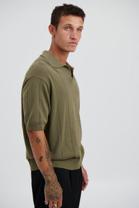 NTH Rib Polo Khaki