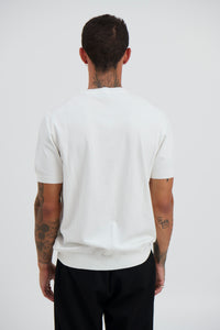 Nigel Fitted Knitted Tee White