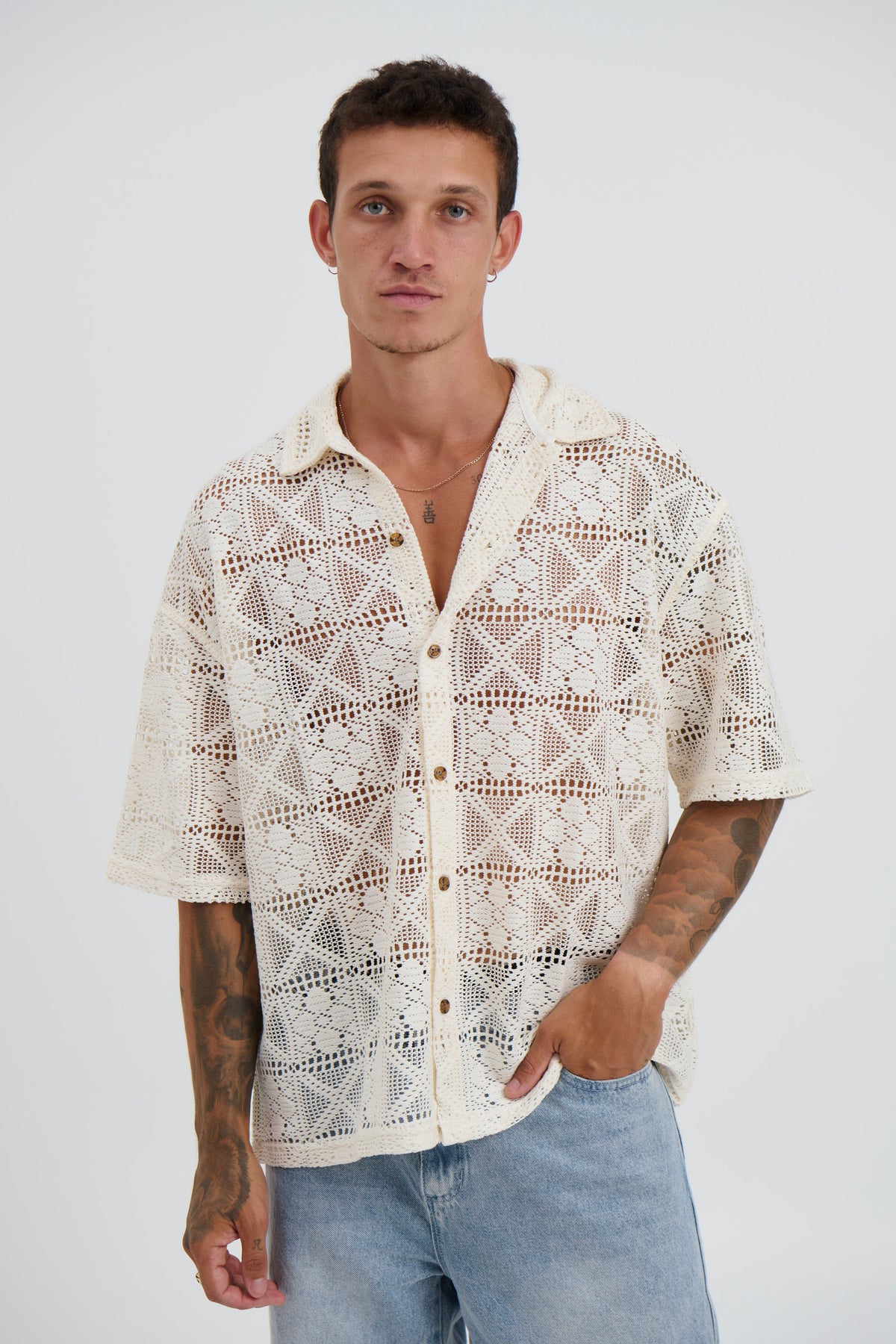 Lucas Drop Shirt Crochet