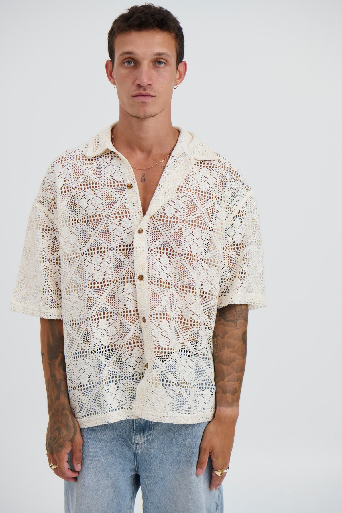 Lucas Drop Shirt Crochet