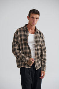 Brooklyn Check Shirt Brown