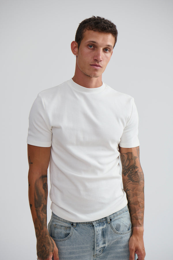 Cooper Fitted Tee White