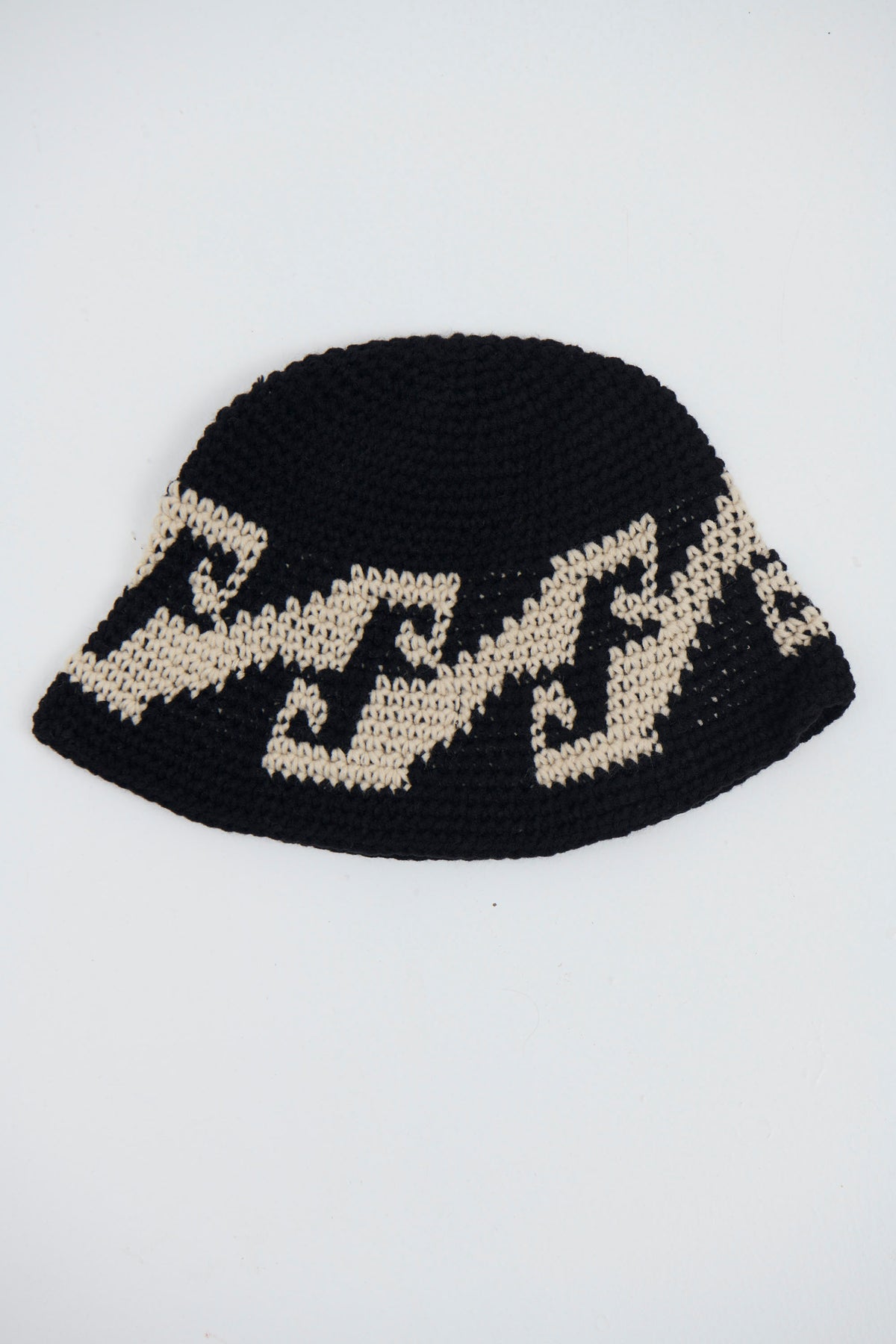 Crochet Bucket Hat Wave Black