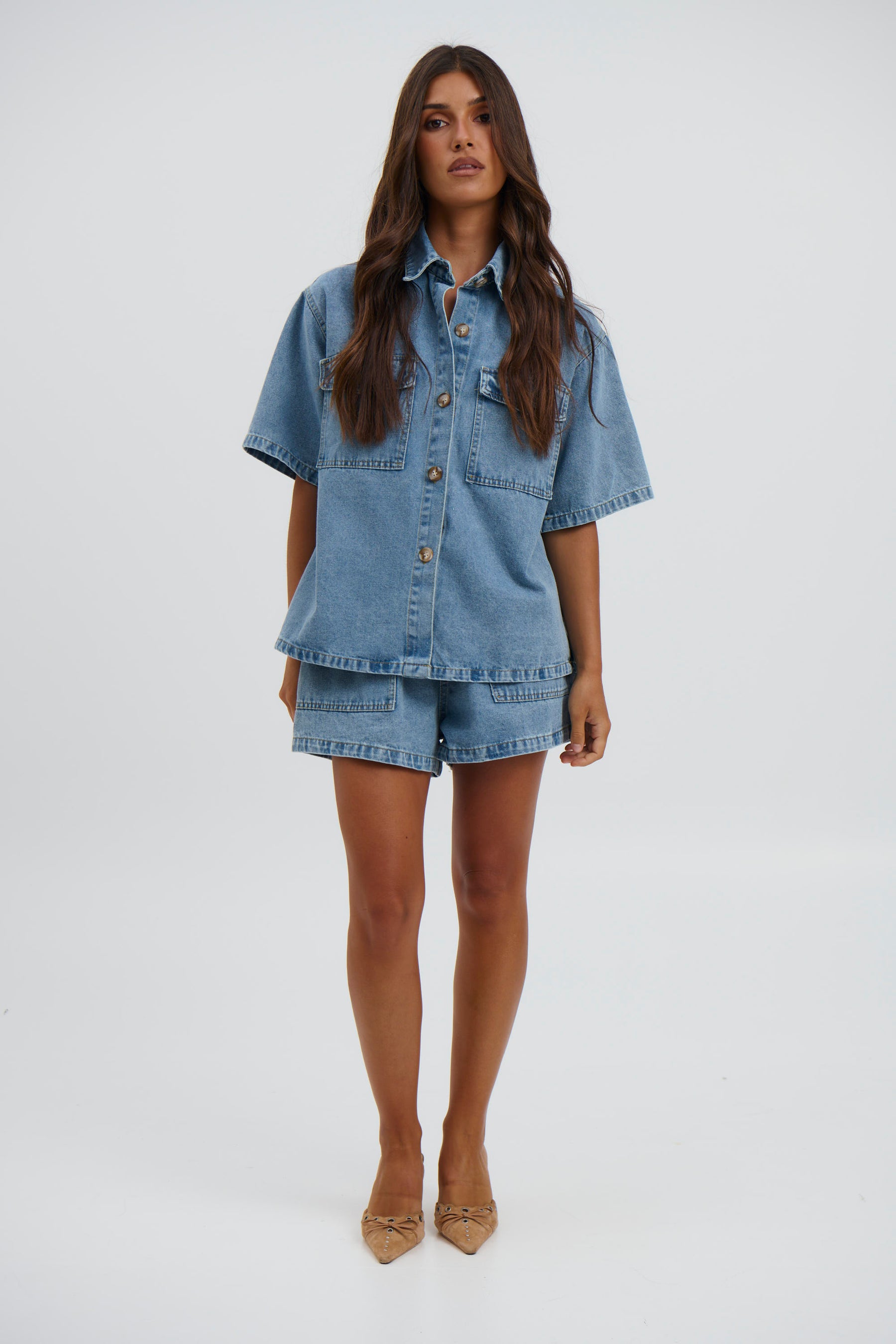 Desert heat denim set - blue01
