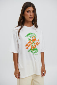 Oysters Please Tee White