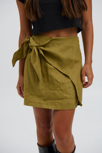 Emmanuella Mini Skirt Olive