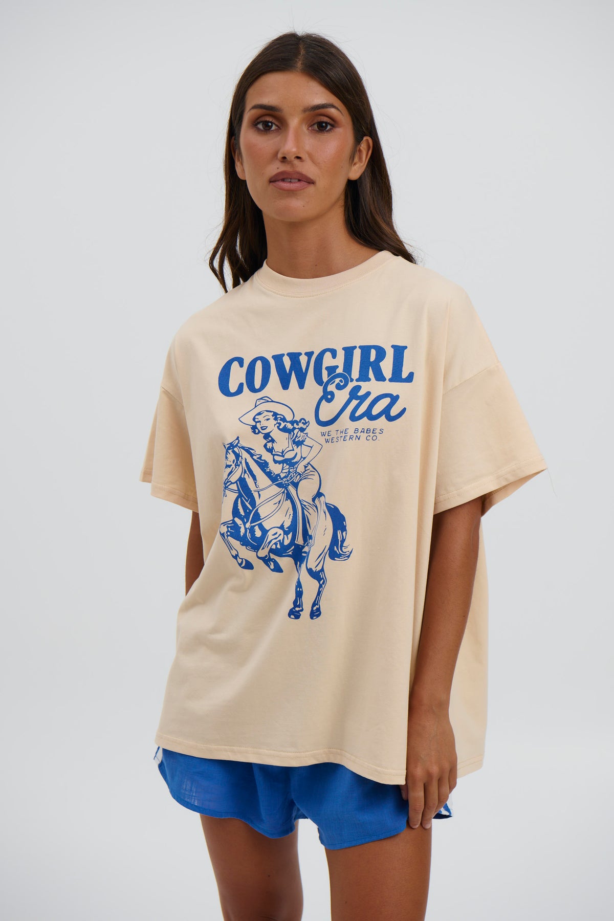 Cowgirl Era Top Beige