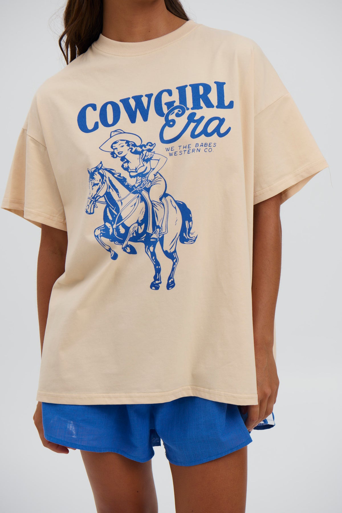 Cowgirl Era Top Beige