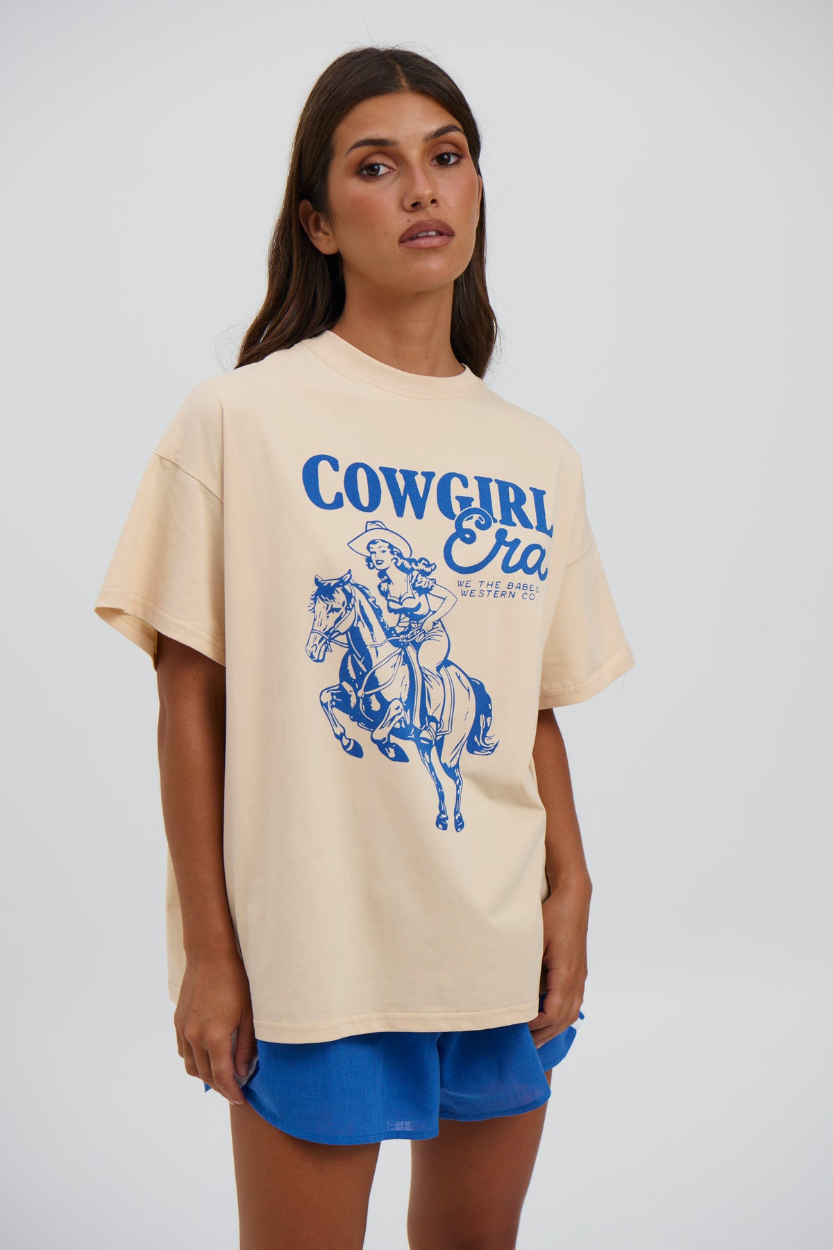 Cowgirl Era Top Beige