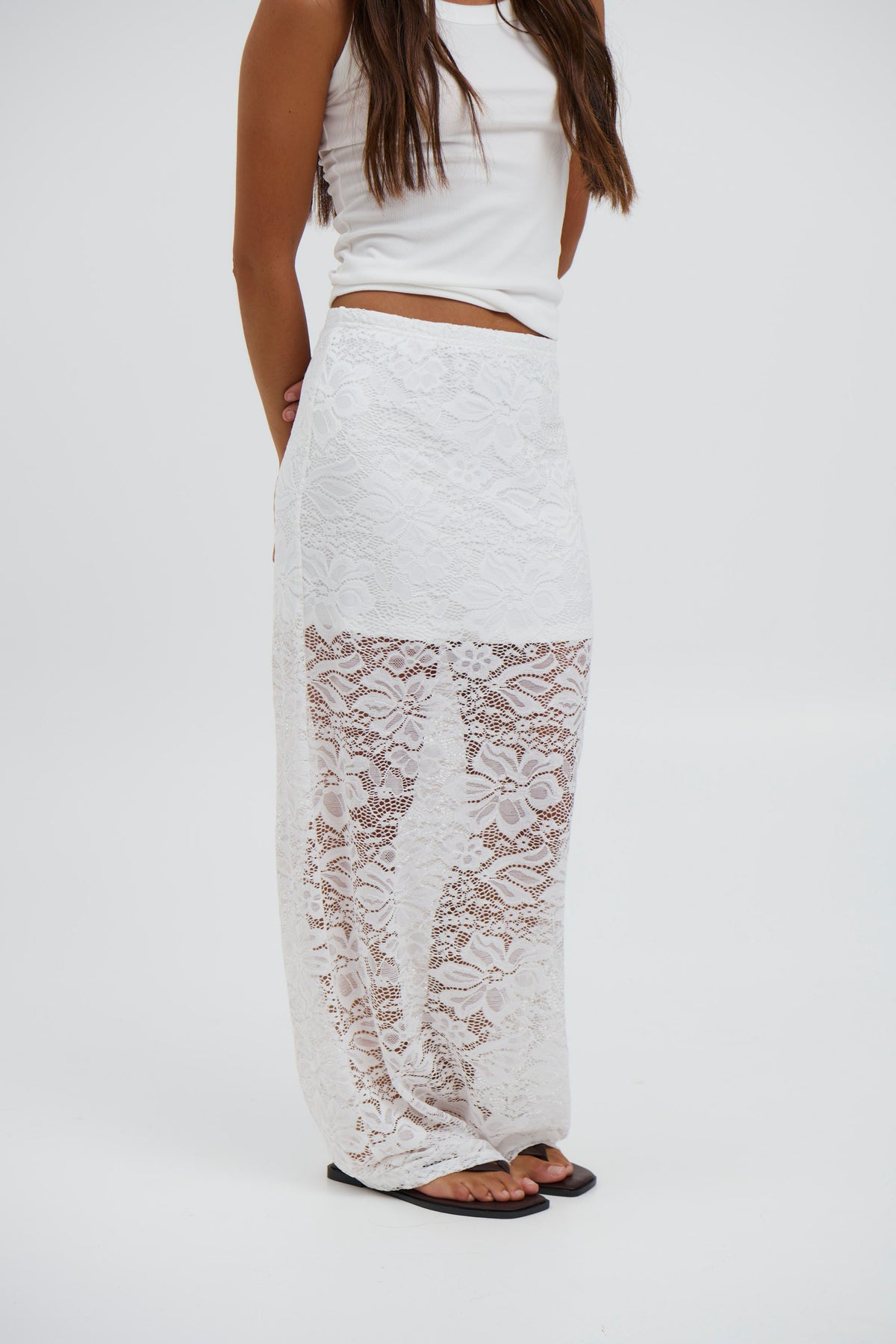 Chantelle Lace Skirt White