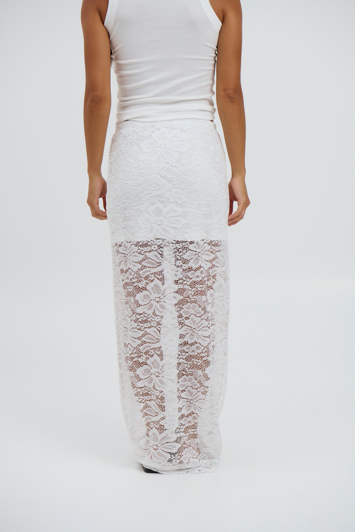 Chantelle Lace Skirt White