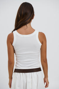 Ashlee Tank White