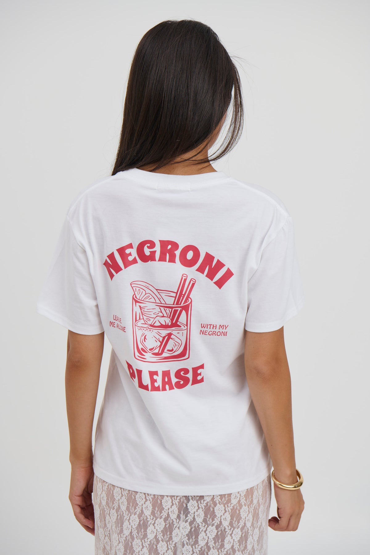 Negroni Please Tee White