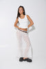 Nadia Lace Maxi Skirt White