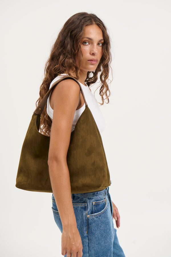 Kenny Suede Bag Olive