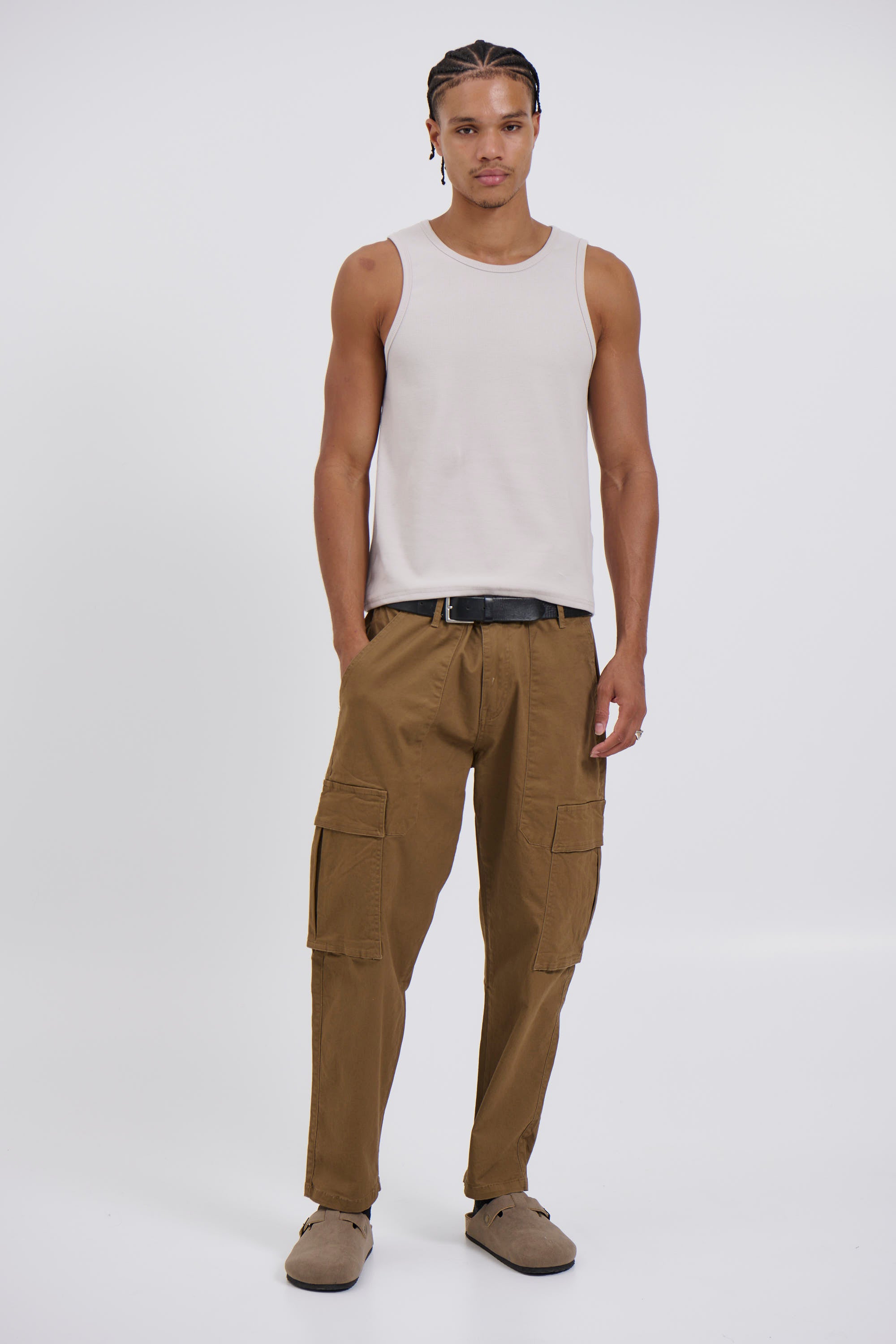 Damien Drop Cargo Pant Choc
