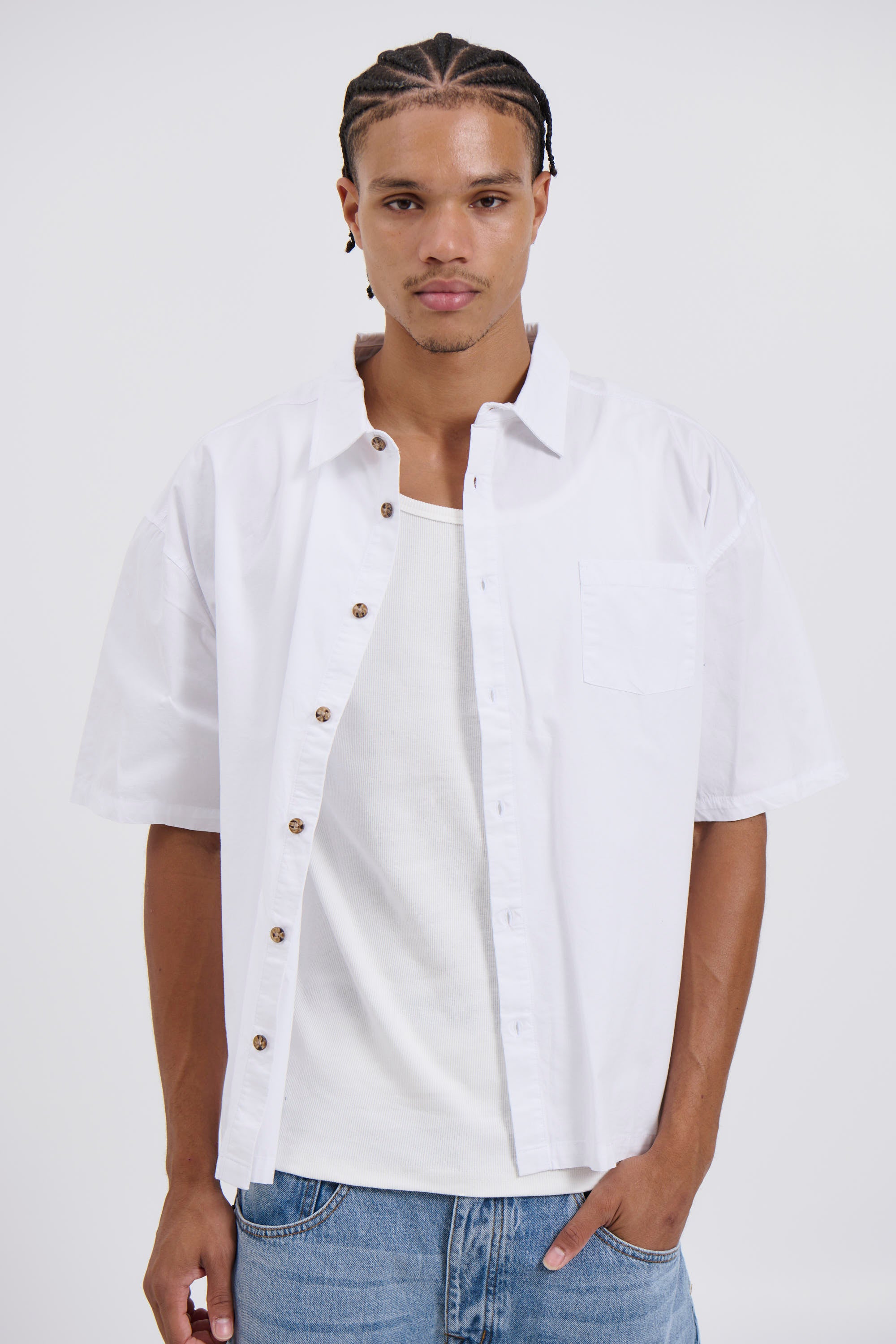 Scott Short Sleeve Shirt White