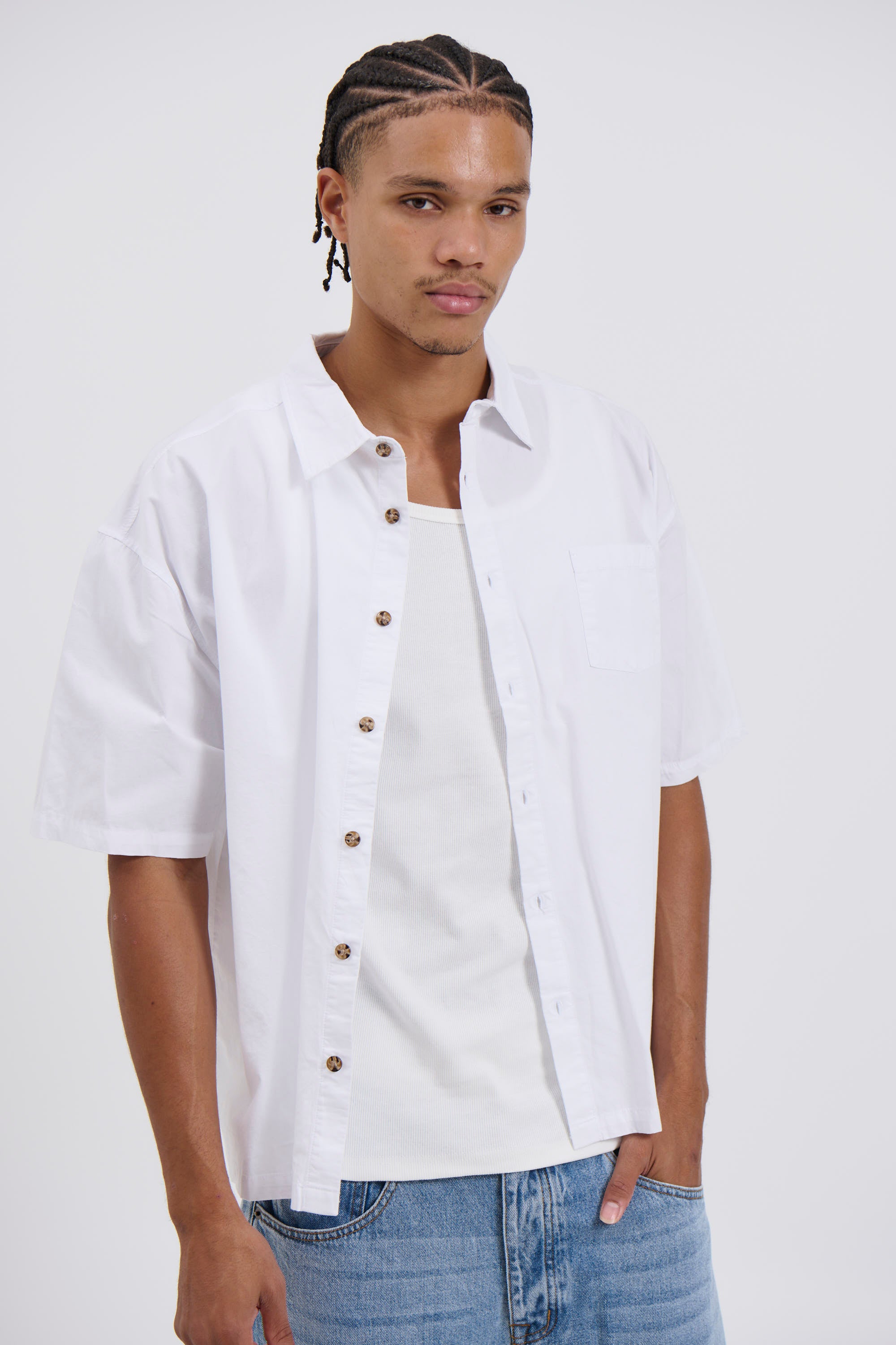 Scott Short Sleeve Shirt White