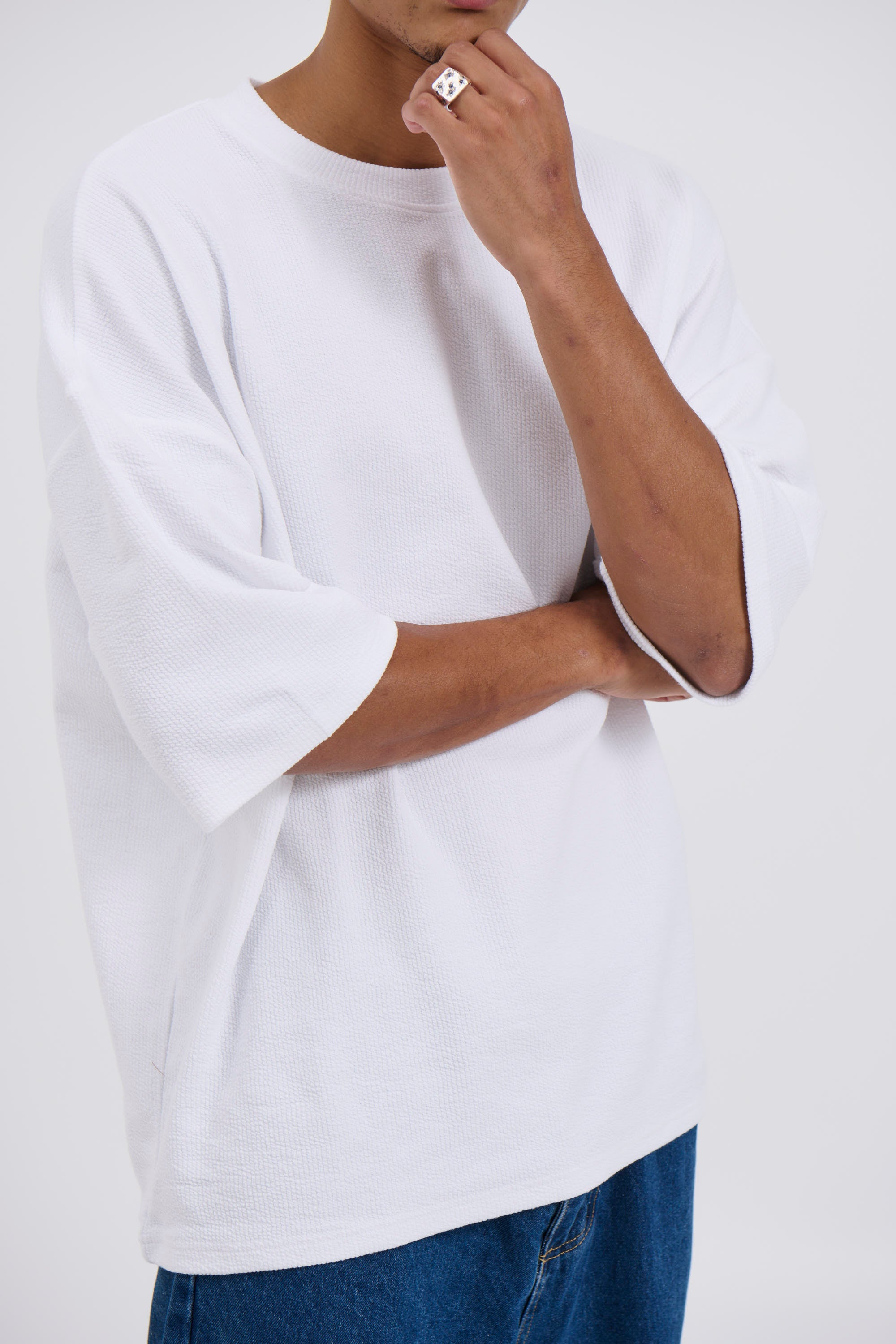 NTH Heavy Ribbed Tee White