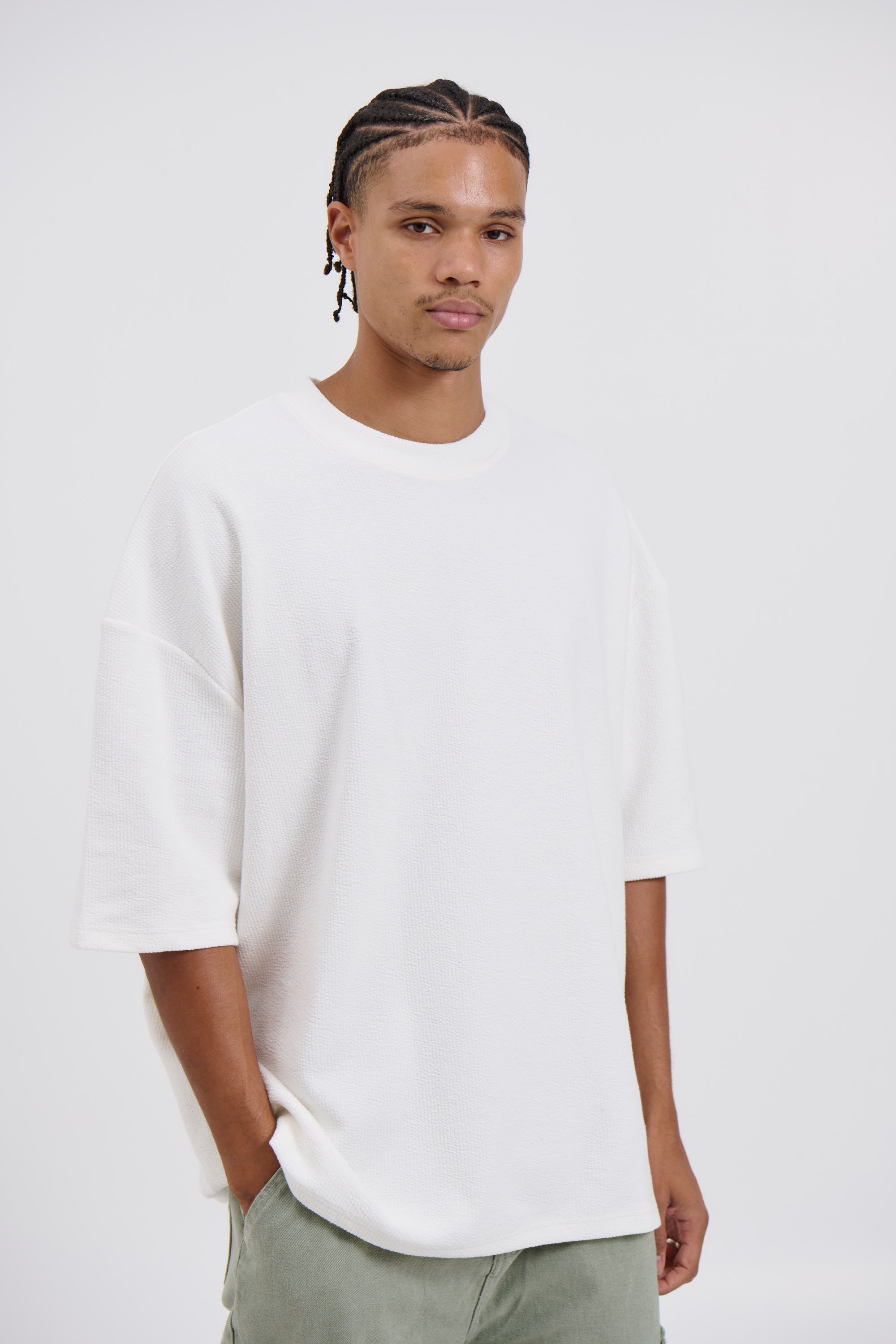 NTH Heavy Ribbed Tee Ivory