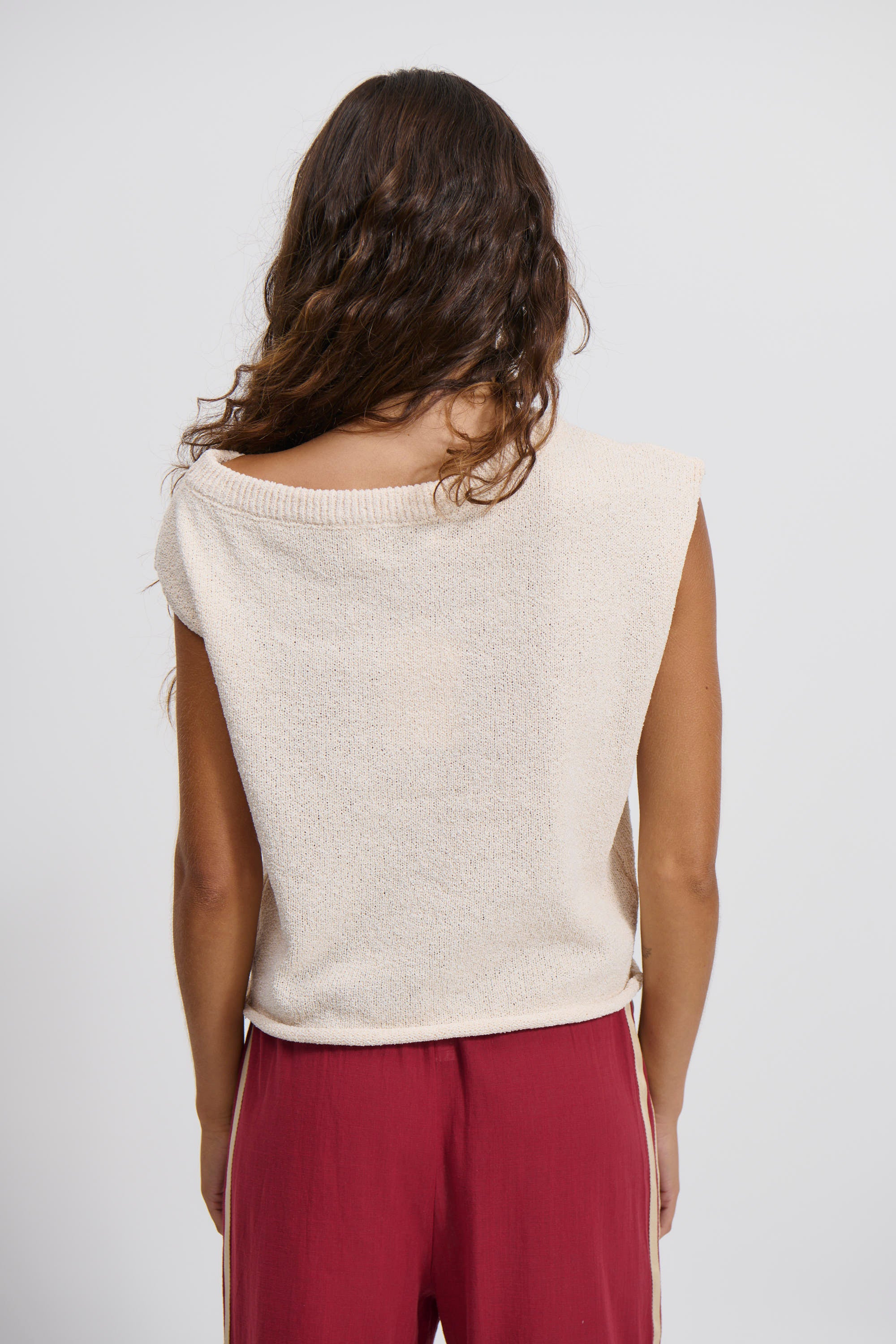 Kaisha Crop Knit Cream