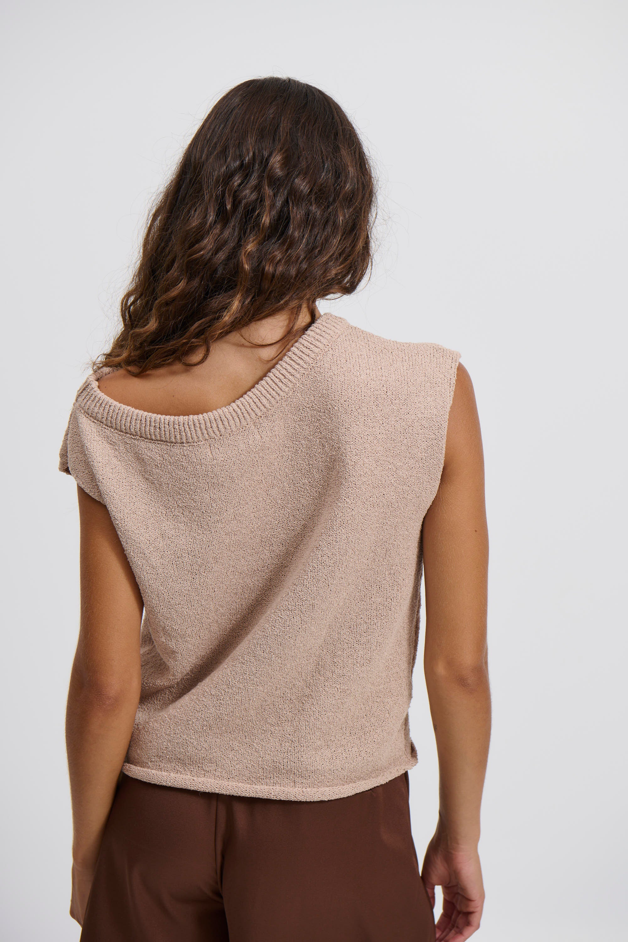 Kaisha Crop Knit Mocha