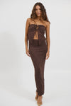 Summer Lace Skirt Chocolate