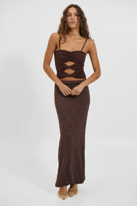 Tracie Top Chocolate